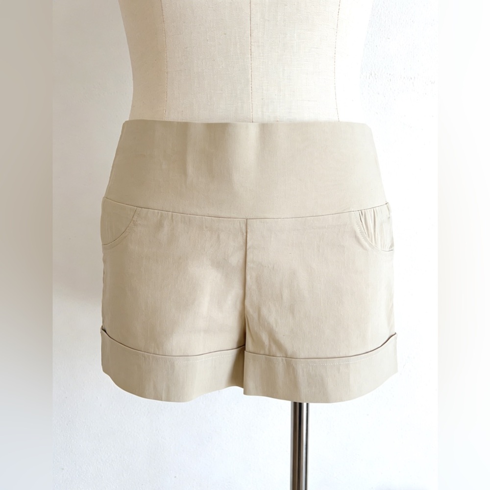 BNWOT Women’s Beige Casual Office Blazer Shorts XL, Stretch, Work & Everyday